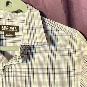 MICHAEL Michael Kors Unisex plaid button down sz M